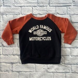 Harley-Davidson Kids' Black and Rust Sweatshirt